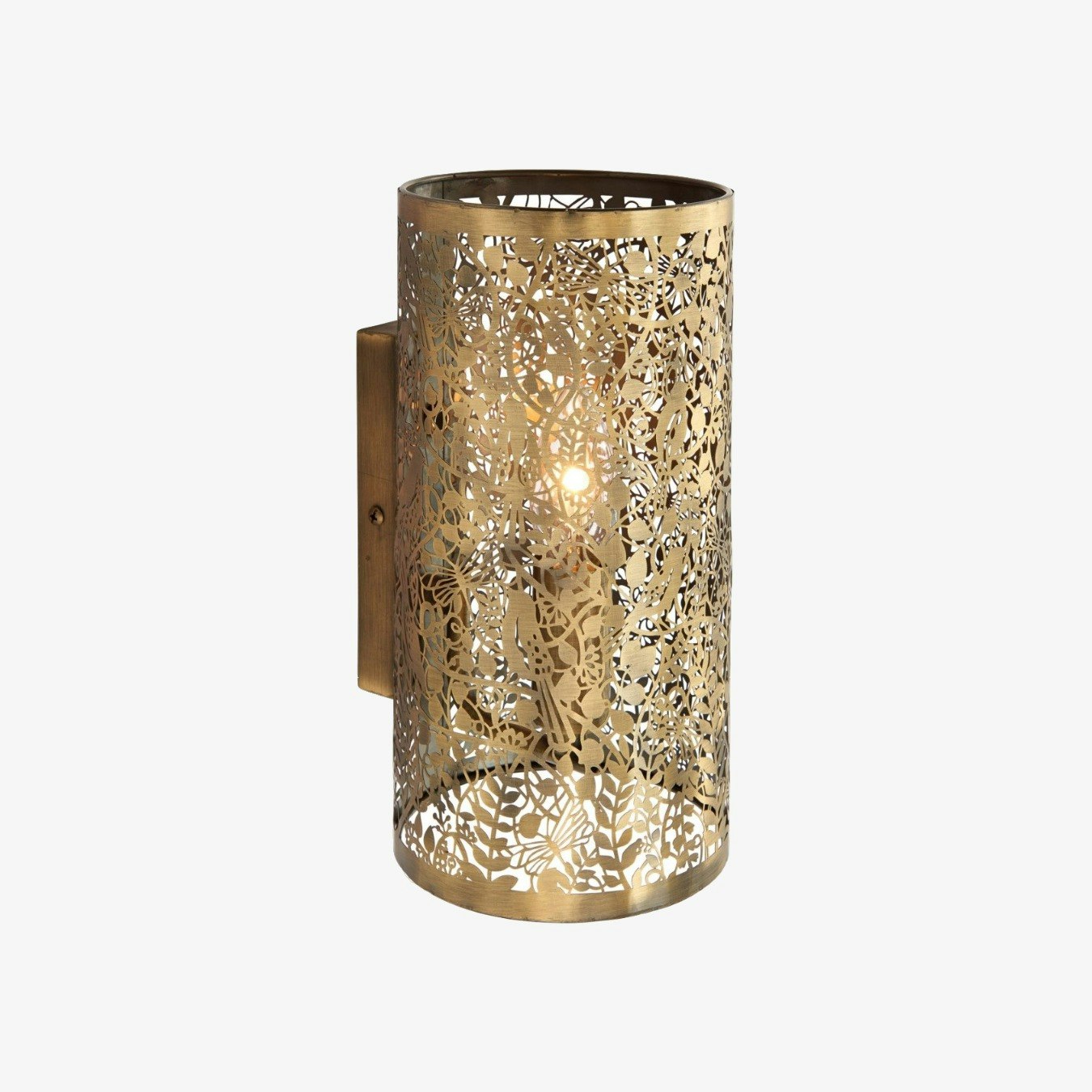 Secret Garden Wall Light - Antique Brass by E.S. Designs