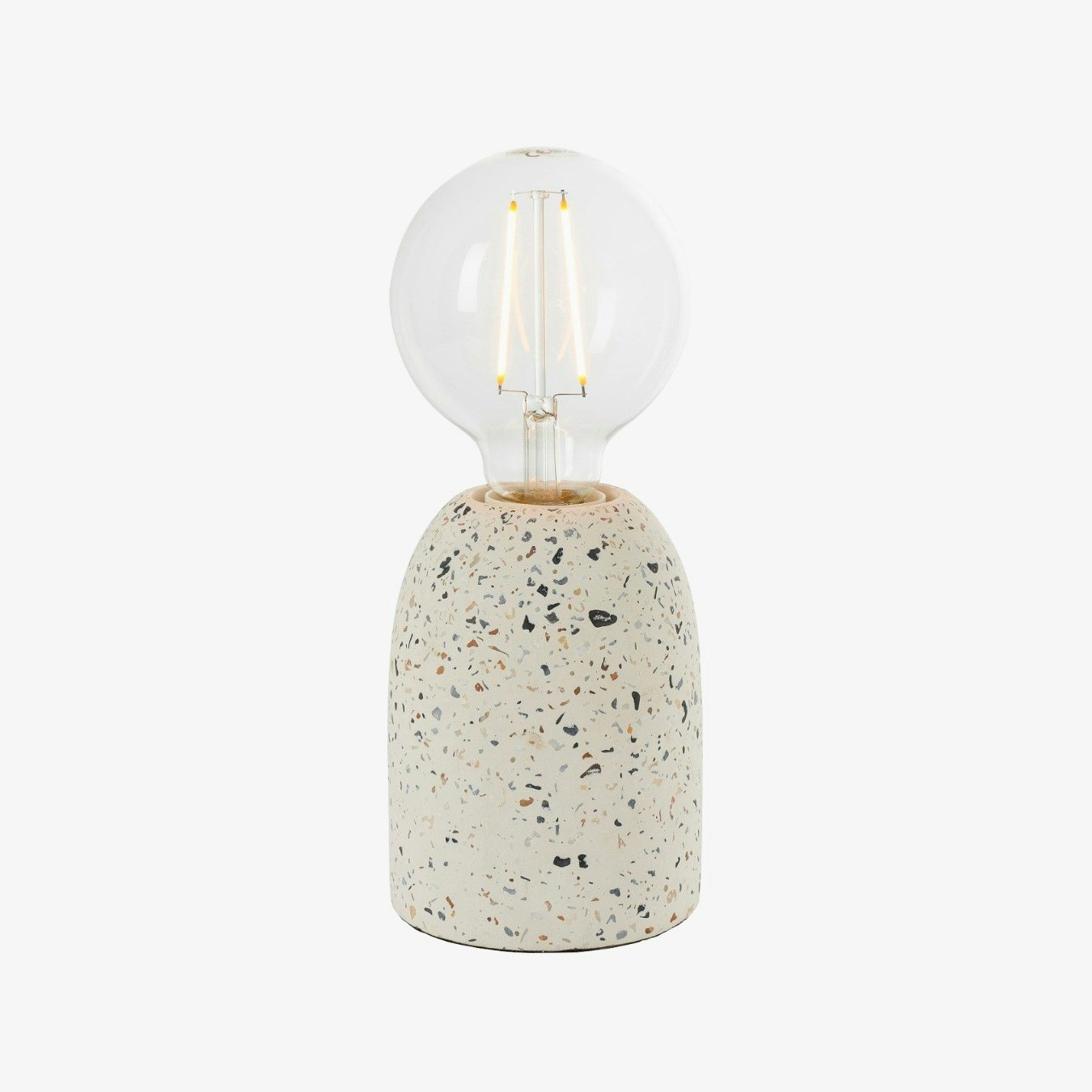 Terrazzo Table Lamp - White by E.S. Designs