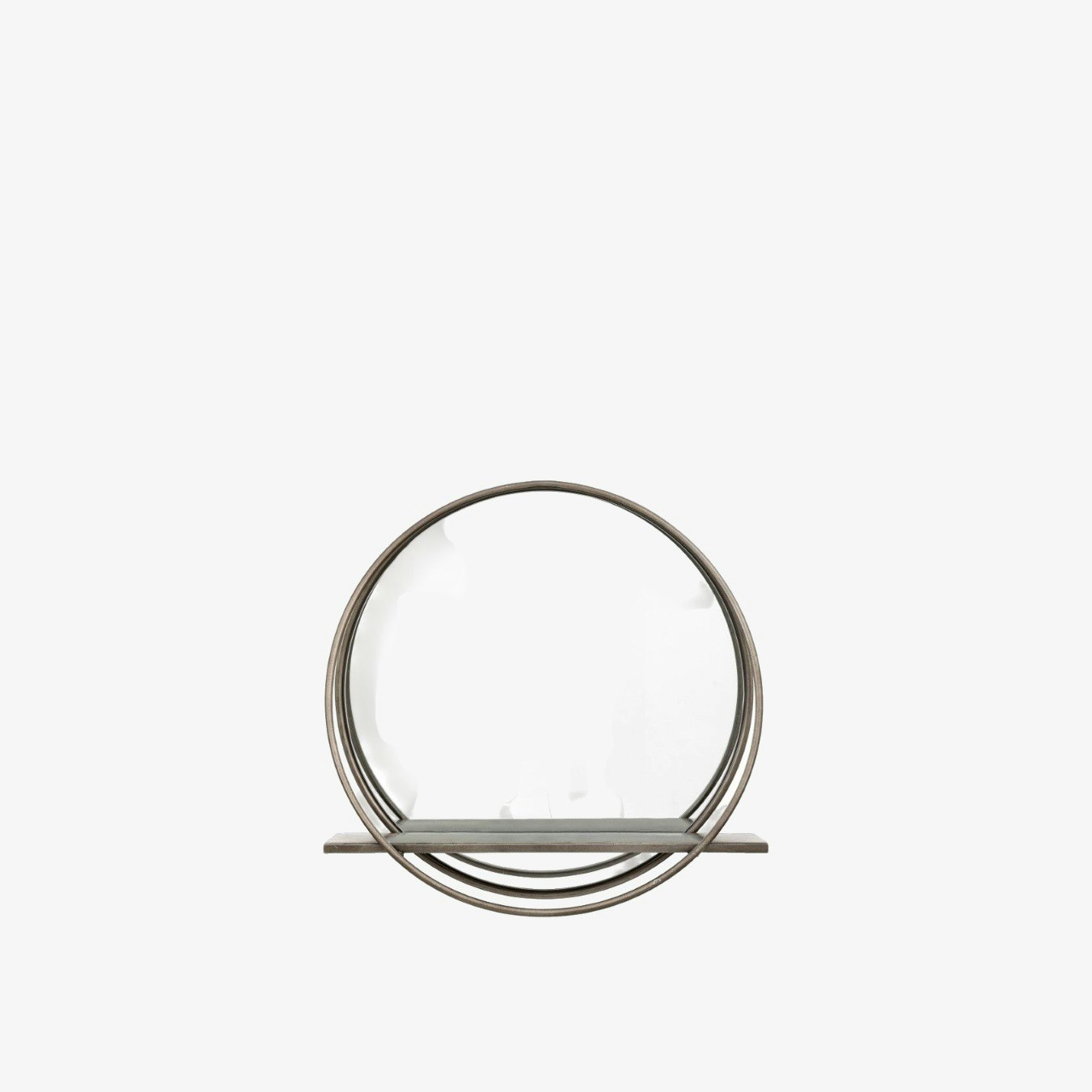 Mettalic Circular Mirror by E.S. Designs