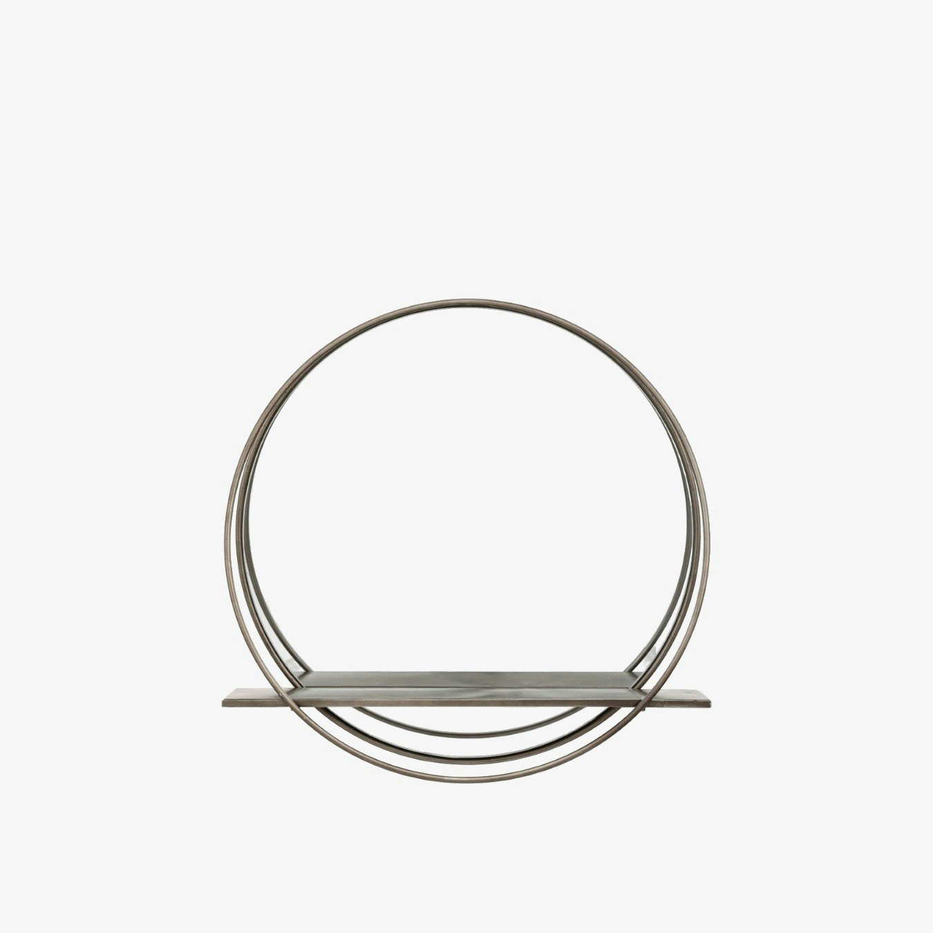 Circular Mettalic Mirror by E.S. Designs