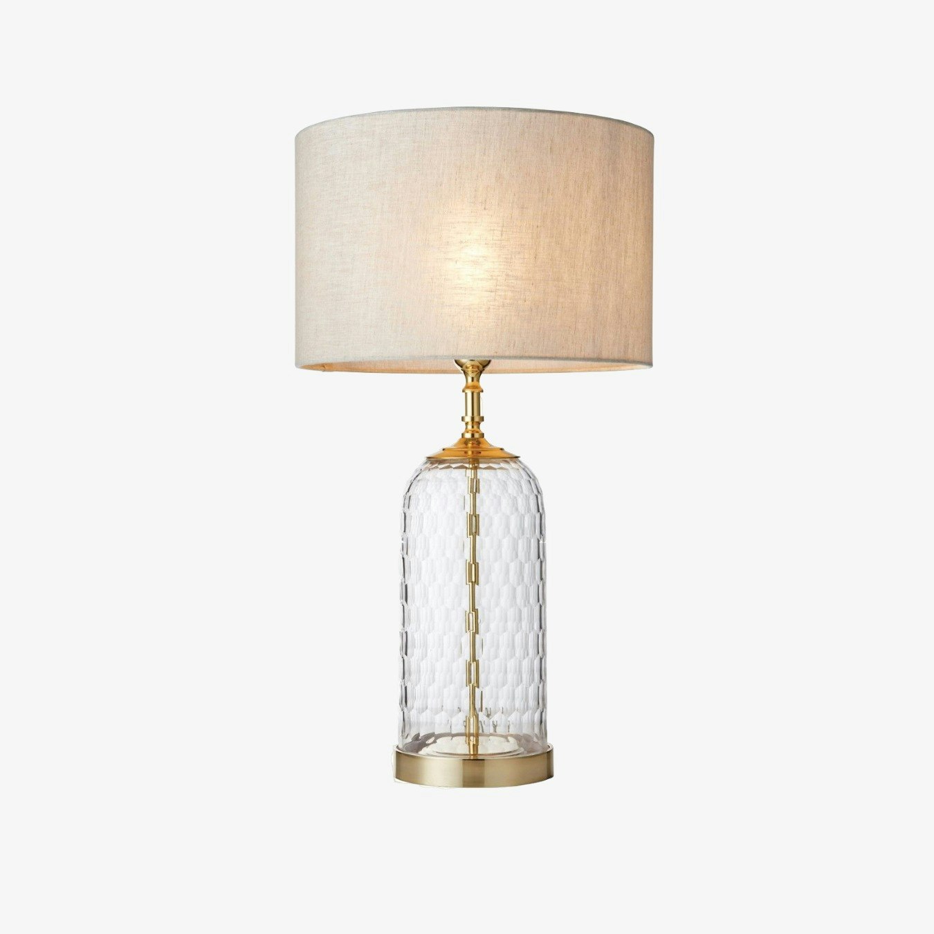 Handcut Table Lamp - Brass by E.S. Designs