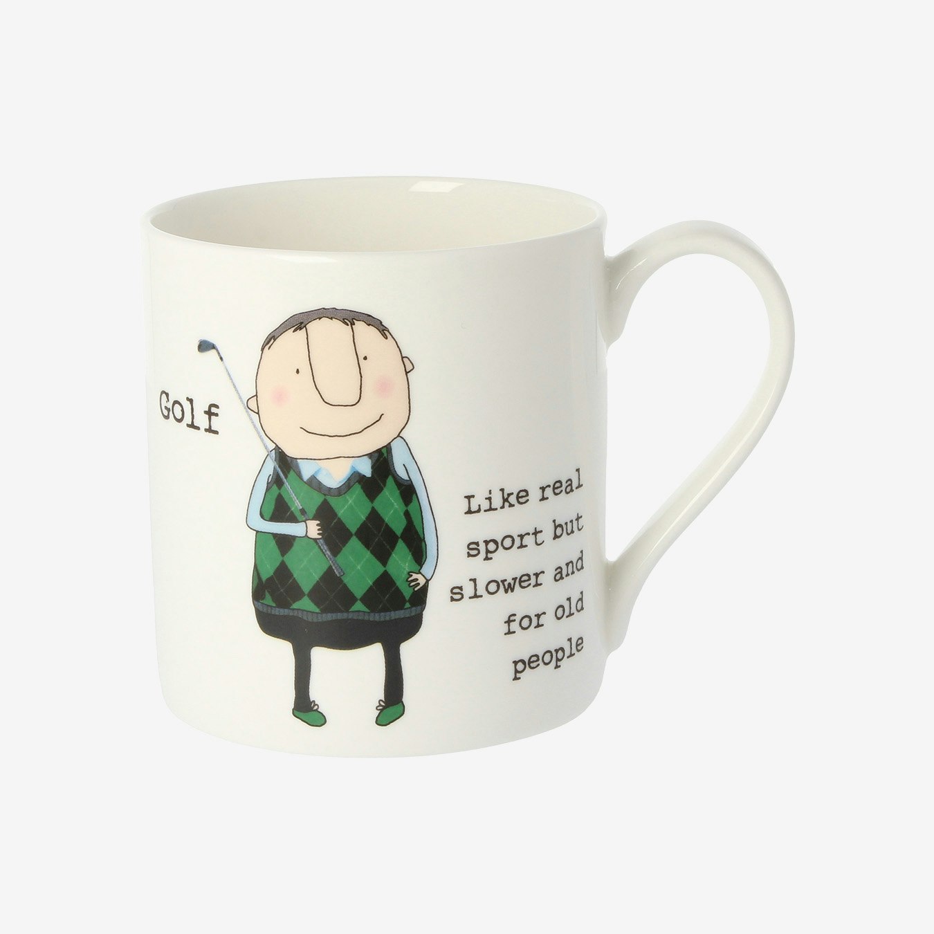 Golf Mug - Multicoloured by Mclaggan Smith Mugs