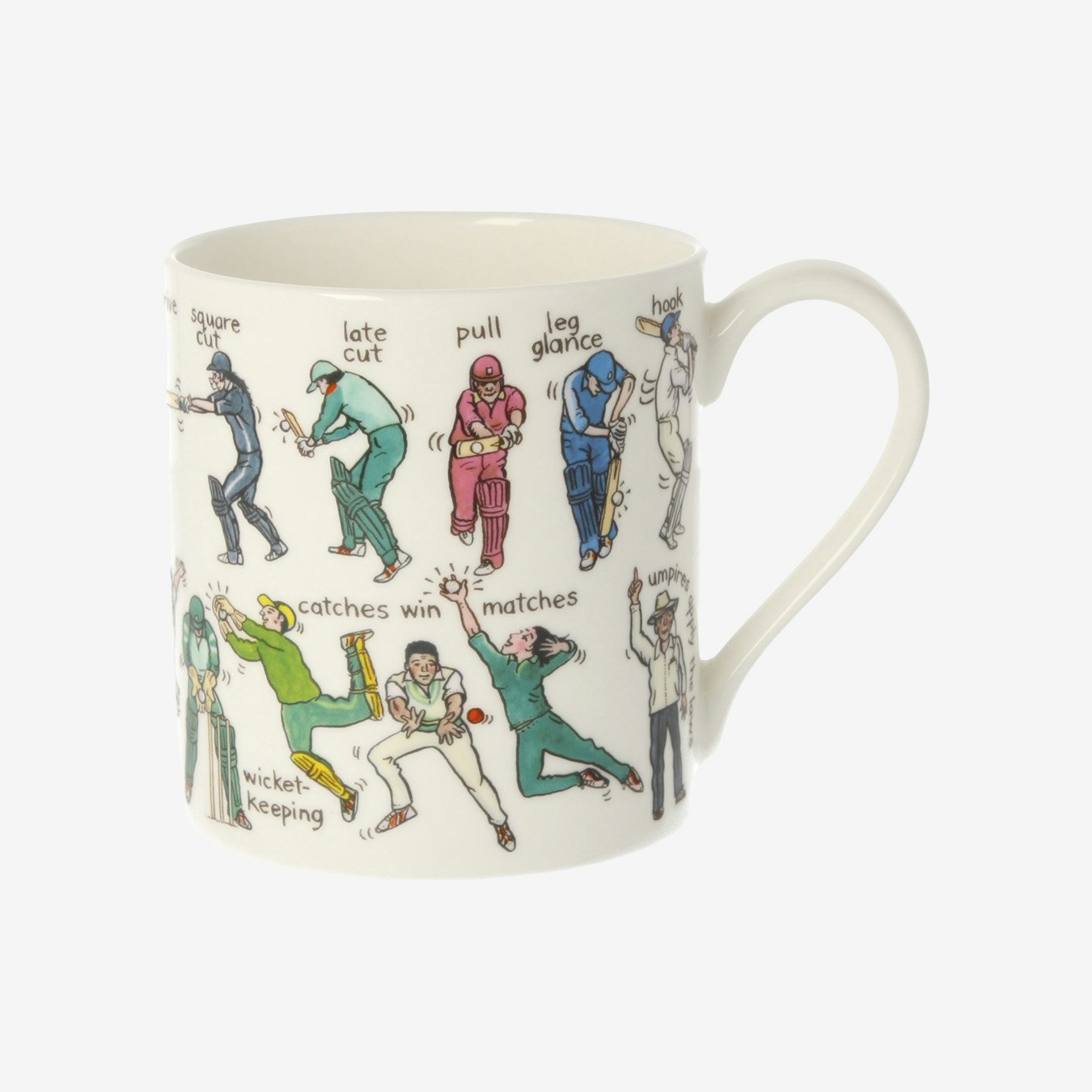 The Art Of Cricket Mug - Multicoloured by Mclaggan Smith Mugs