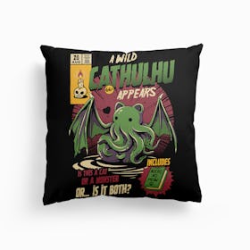 Cathulhu Canvas Cushion