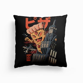 Pizza Kong Canvas Cushion