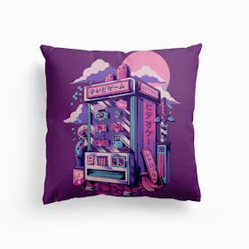 Retro Gaming Machine Canvas Cushion