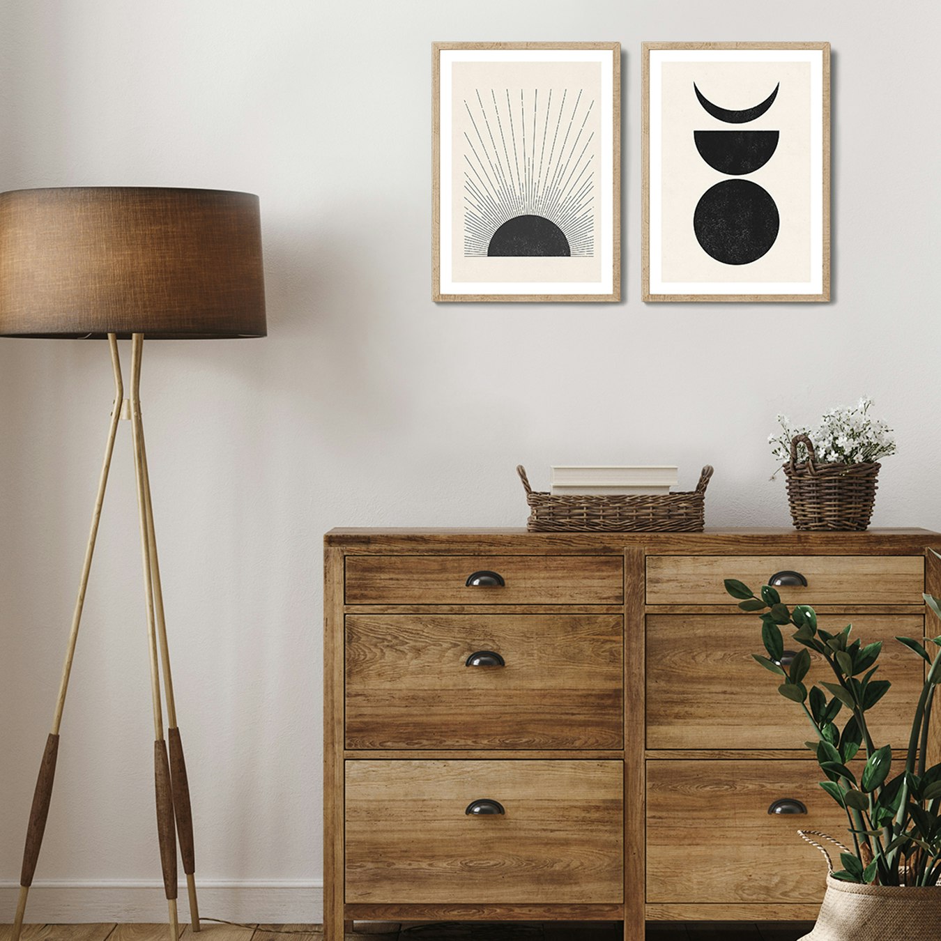 Sun & Moon Print Set by The Printable Studio by Fy! Gallery Walls