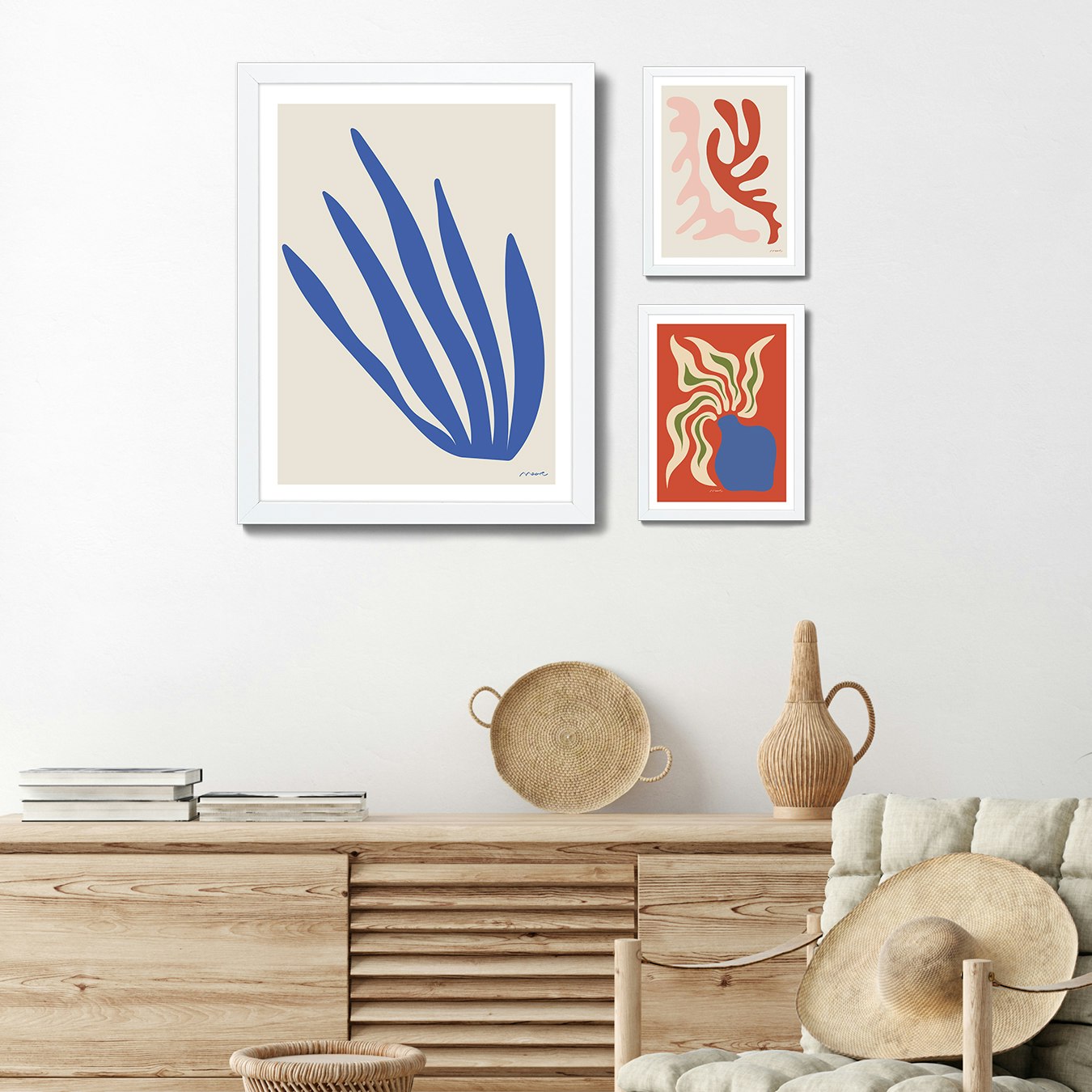 Matisse Inspired Trio by Maore Sagarzazu by Fy! Gallery Walls