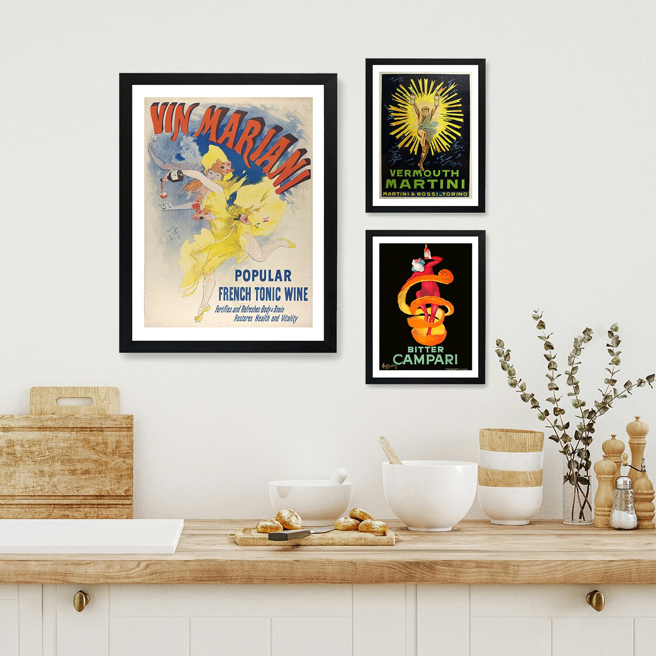 Cocktail Posters Gallery Wall by Fy! Gallery Walls