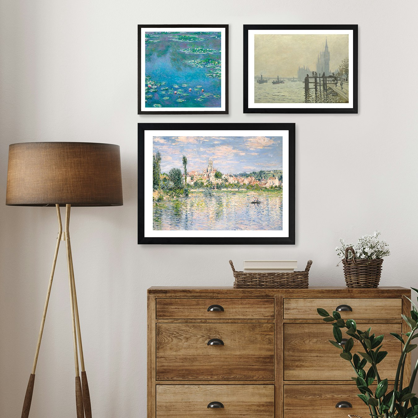 The Monet Collection Gallery Wall by Fy! Gallery Walls