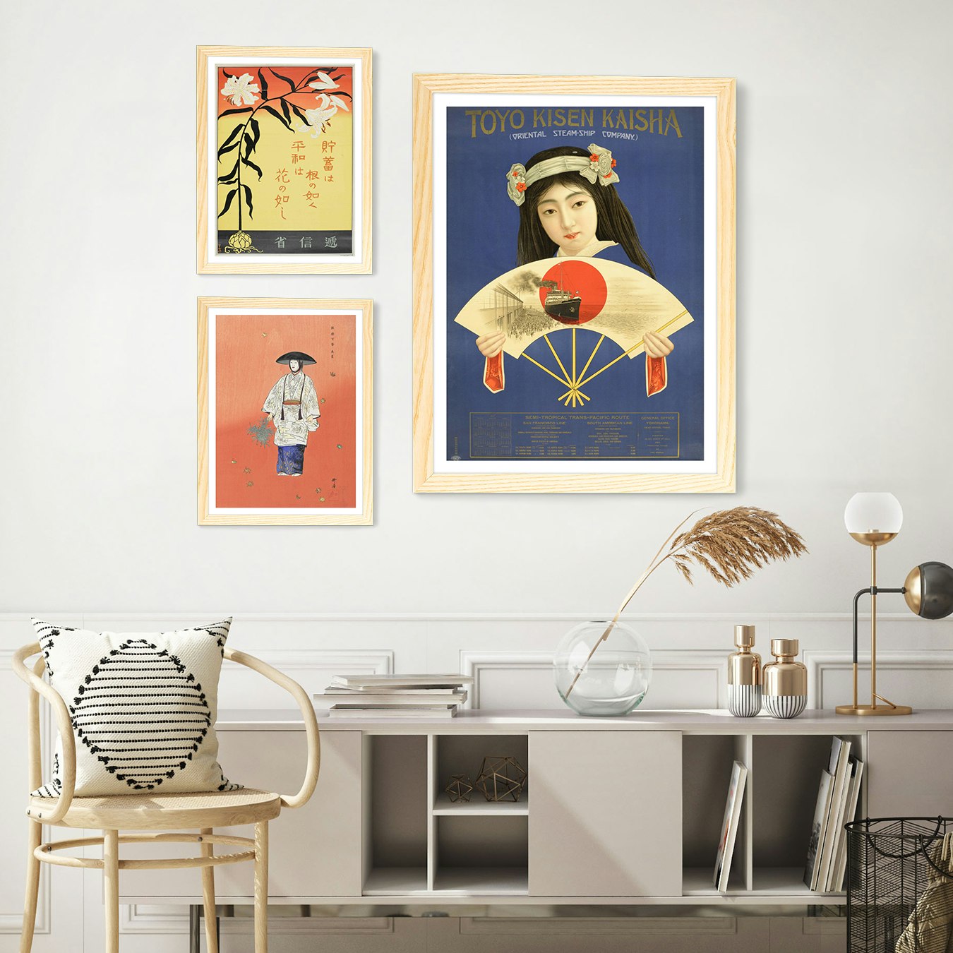 Japanese Colours Gallery Wall by Fy! Gallery Walls