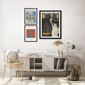 Vintage New York Posters Gallery Wall