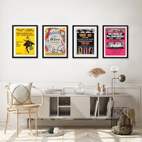 Vintage Theatre Posters Gallery Wall