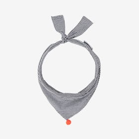 Gingham Dog Neckwear - Black