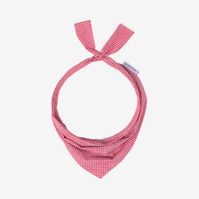 Gingham Dog Neckwear - Red