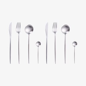 Stockholm Matte Flatware - Silver - Set of 8