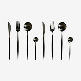 Stockholm Matte Flatware - Black - Set of 8