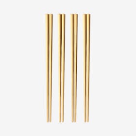 Matte Chopsticks - Gold - Set of 4