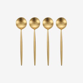 Matte Tea Spoons - Gold - Set of 4