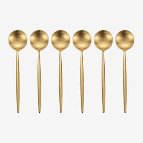 Matte Tea Spoons - Gold - Set of 6