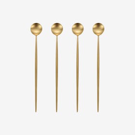 Matte Ice Spoons - Gold - Set of 4