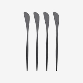 Matte Butter Knives - Black - Set of 4