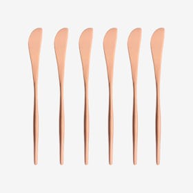 Matte Butter Knives - Rose Gold - Set of 6