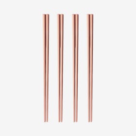 Matte Chopsticks - Rose Gold - Set of 4