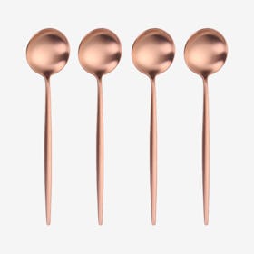 Matte Dinner Spoons - Rose Gold - Set of 4