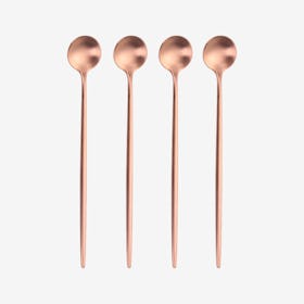 Matte Ice Spoons - Rose Gold - Set of 4