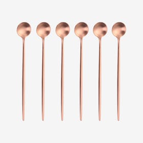 Matte Ice Spoons - Rose Gold - Set of 6