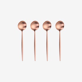 Matte Tea Spoons - Rose Gold - Set of 4