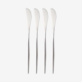 Matte Butter Knives - Silver - Set of 4