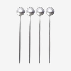 Matte Ice Spoons - Silver - Set of 4