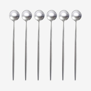Matte Ice Spoons - Silver - Set of 6