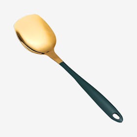 Halden Serving Spoon - Green / Gold