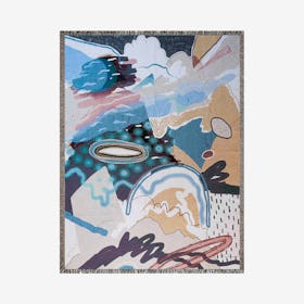 Glow Worm Throw Blanket - Multicolored