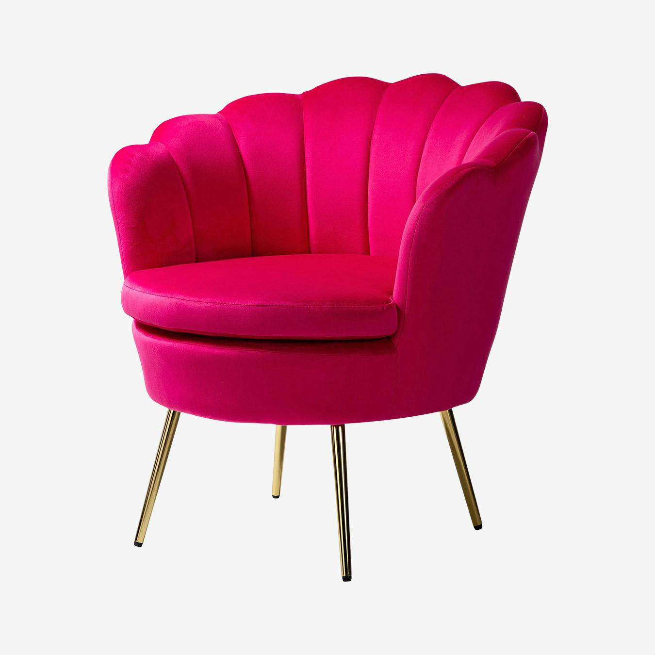 velvet fuchsia chair