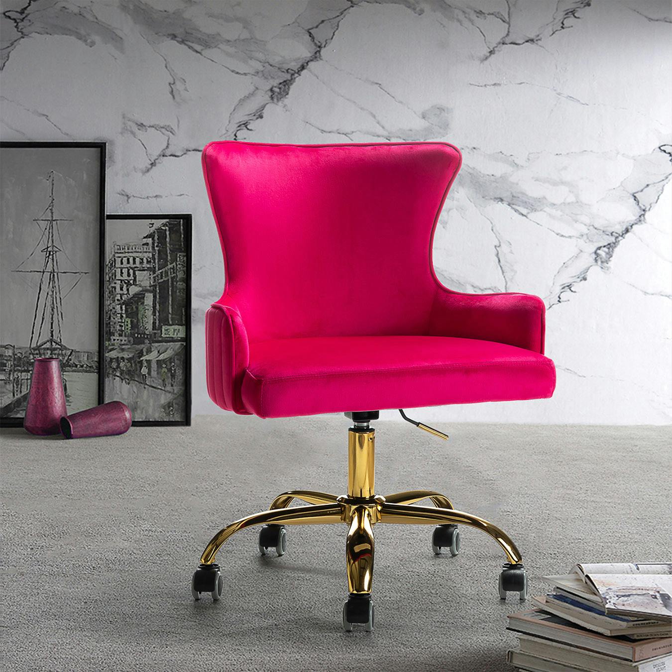 fuschia task chair