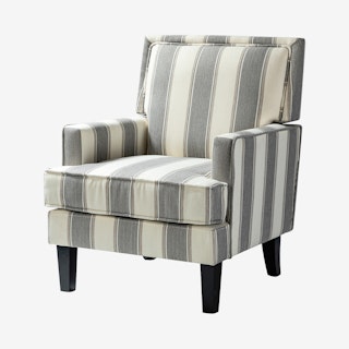 Filton Armchair - Grey Stripe