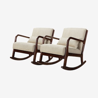 Basilisa Rocking Chairs - Stripe - Set of 2