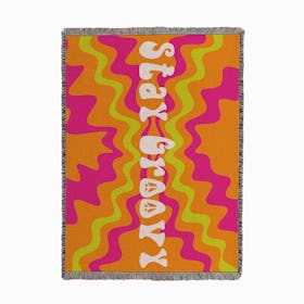 Stay Groovy Woven Throw