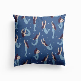 Mermaids Canvas Cushion