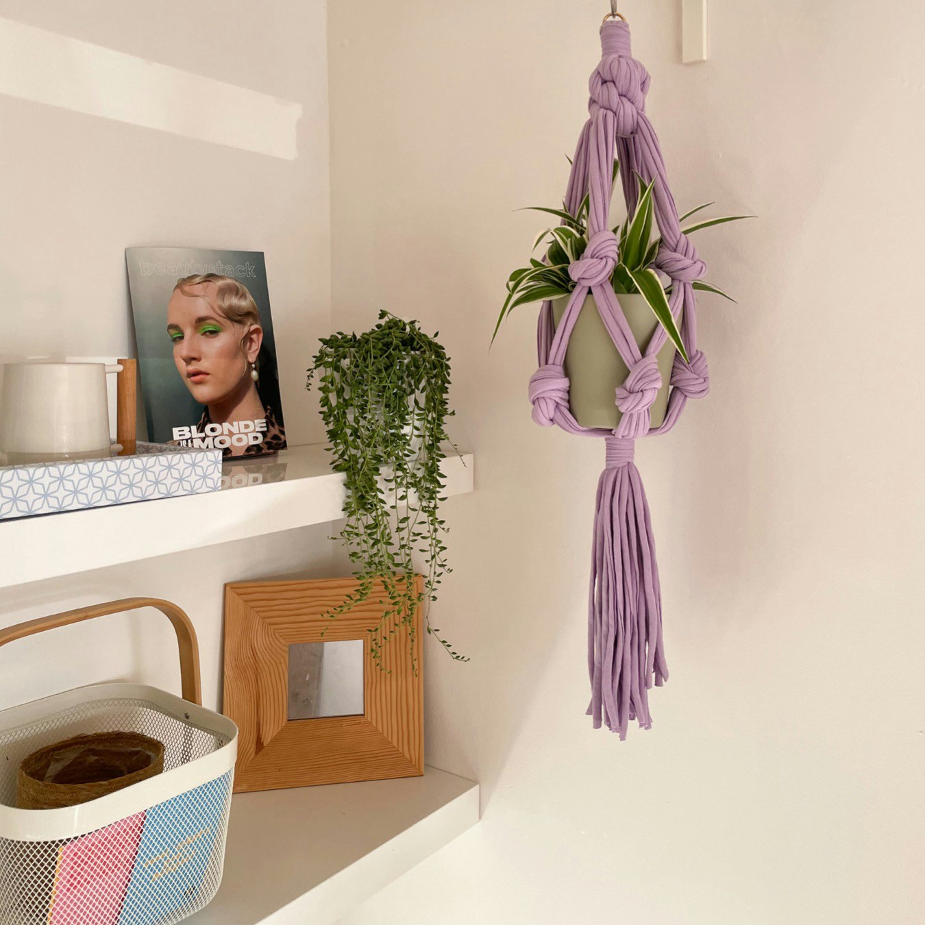 Macrame Plant Hanger - Lilac by Sarora Knots