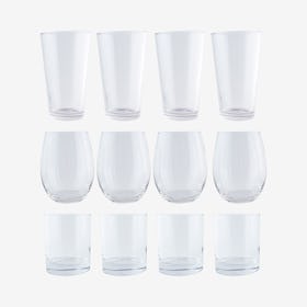 Get this Bar Started - Glasses - Set of 12