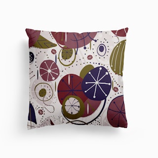 Active Wear Abstract Pattern Illustration Canvas Cushion