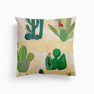Luminous Sands In The Desert Canvas Cushion