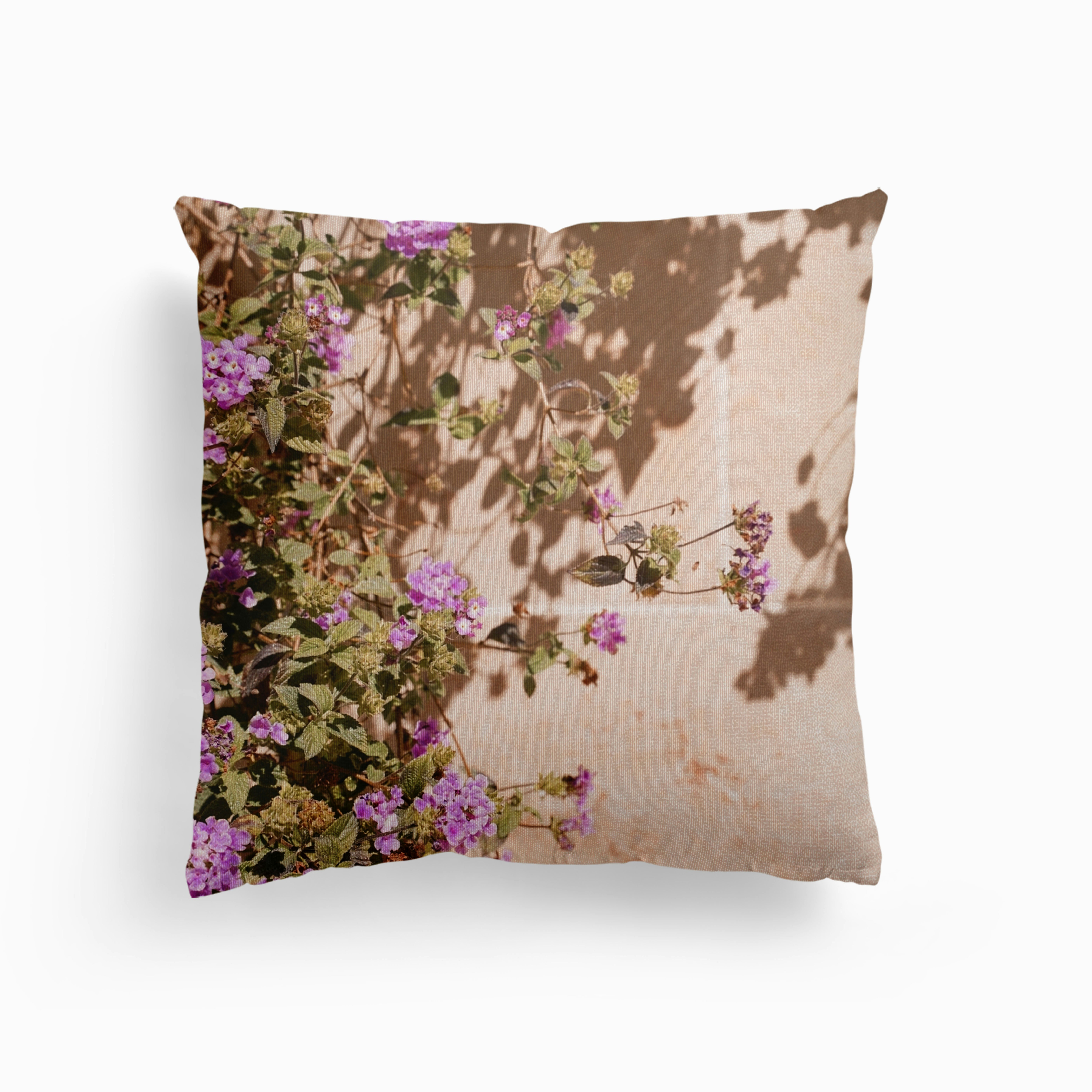 Lila Summer Flowers Canvas Cushion by Henrike Schenk