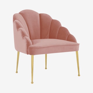 Daisy Chair - Blush / Gold - Velvet
