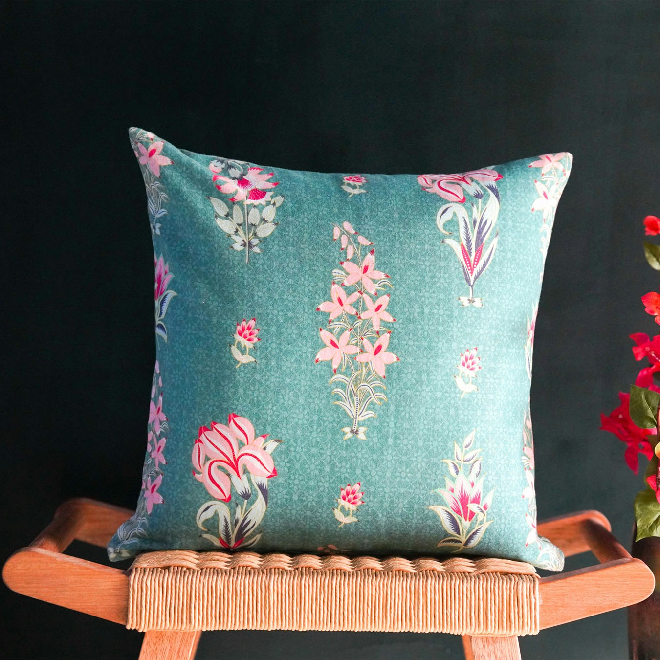 Gulshan Floral Cushion by Tikauo